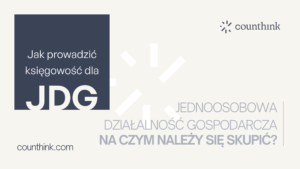 księgowość dla jdg - przeczytaj wpis
